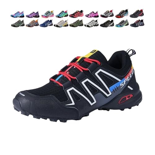 WAVDSYB Damen Herren Hike Balance Schuhe Wandern Balance Orthopädische Sneaker für Laufen Camping Bequem Atmungsaktiv Rutschfest SLI, Schwarz A, US 8.5 WAVDSYB Damen Herren Hike Balance Schuhe Wandern Balance Orthopädische Sneaker für Laufen Camping Bequem Atmungsaktiv Rutschfest SLI, Schwarz A, US 8.5 von WAVDSYB