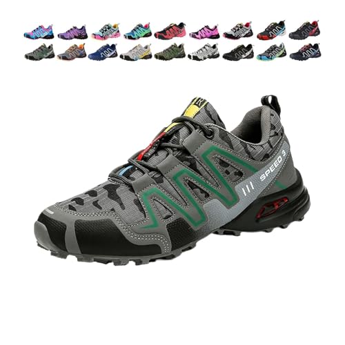 WAVDSYB Damen Herren Hike Balance Schuhe Wandern Balance Orthopädische Sneaker für Laufen Camping Bequem Atmungsaktiv Rutschfest SLI, dunkelgrau, US 8.5 WAVDSYB Damen Herren Hike Balance Schuhe Wandern Balance Orthopädische Sneaker für Laufen Camping Bequem Atmungsaktiv Rutschfest SLI, dunkelgrau, US 8.5 von WAVDSYB