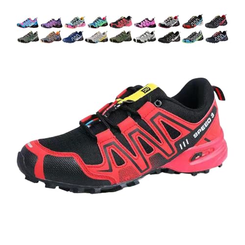 WAVDSYB Damen Herren Hike Balance Schuhe Wandern Balance Orthopädische Sneaker für Laufen Camping Bequem Atmungsaktiv Rutschfest SLI, rot, US 8.5 WAVDSYB Damen Herren Hike Balance Schuhe Wandern Balance Orthopädische Sneaker für Laufen Camping Bequem Atmungsaktiv Rutschfest SLI, rot, US 8.5 von WAVDSYB