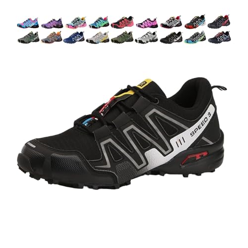 WAVDSYB Damen Herren Hike Balance Schuhe Wandern Balance Orthopädische Sneaker für Laufen Camping Bequem Atmungsaktiv Rutschfest SLI, schwarz / weiß, US 8.5 WAVDSYB Damen Herren Hike Balance Schuhe Wandern Balance Orthopädische Sneaker für Laufen Camping Bequem Atmungsaktiv Rutschfest SLI, schwarz / weiß, US 8.5 von WAVDSYB