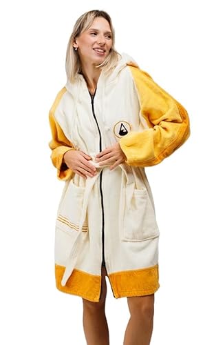 WAVE HAWAII Sannt ZIP Surfponcho für Körpergrößen von 160-175 cm aus 100% ÖKO Baumwolle Umkleidehilfe für Schwimmen Strand Surfen Duschponcho Surf Poncho für Damen Herren Erwachsene von WAVE HAWAII