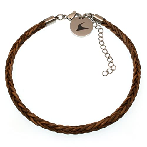 WAVEPIRATE® Echt Leder-Armband Breeze Cognac 23 cm Edelstahl-Verschluss in Geschenk-Box Surfer Herren Männer Damen von WAVEPIRATE