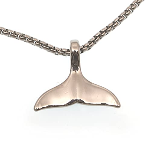 WAVEPIRATE® Edelstahl Halskette MOBY Walflosse ST Silber 60 cm Edelstahl-Verschluss in Geschenk-Box Surfer Herren Männer von WAVEPIRATE