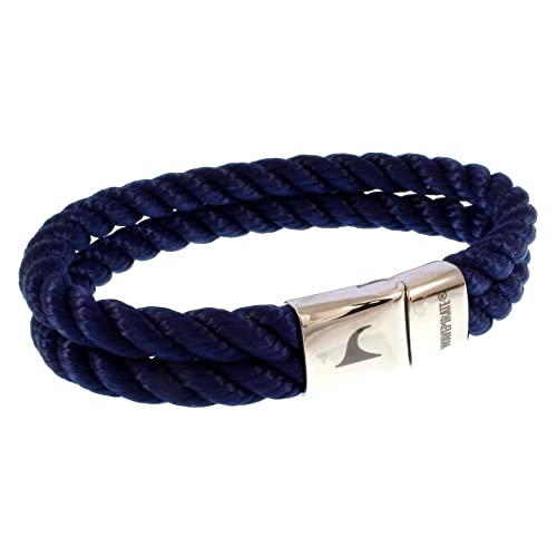 WAVEPIRATE® Segeltau-Armband Tarifa K Königsblau 24 cm Edelstahl-Verschluss in Geschenk-Box Surfer Männer Herren von WAVEPIRATE