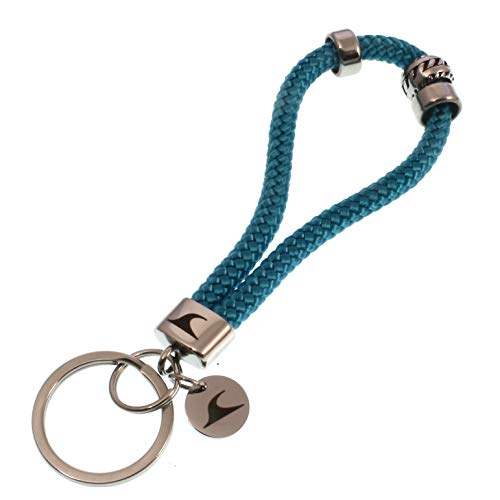WAVEPIRATE® Segeltau Schlüsselanhänger Keychain ST Wave Silver Blau Damen Herren von WAVEPIRATE