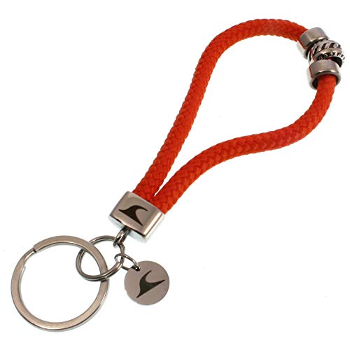 WAVEPIRATE® Segeltau Schlüsselanhänger Keychain ST Wave Silver Orange Damen Herren von WAVEPIRATE