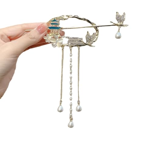 Chinesische Haarnadeln, Haarnadel im alten Stil Hanfu Qipao Haarschmuck chinesische Haarnadel Kopfbedeckung Chinesische Haarnadeln, Haarnadel im alten Stil Hanfu Qipao Haarschmuck chinesische Haarnadel Kopfbedeckung von WAWPU