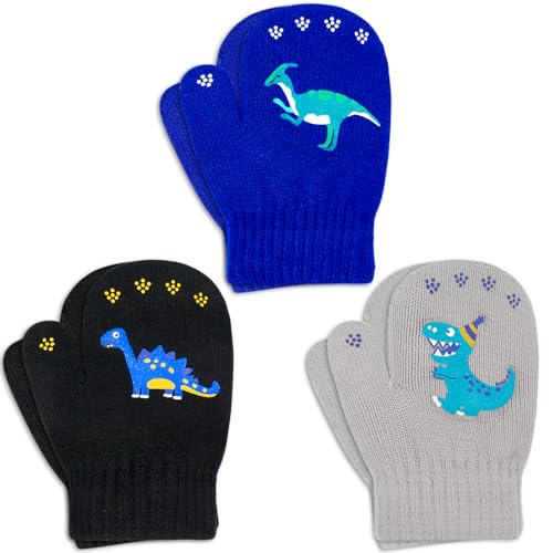 3 Paar Fäustlinge Kinder Strick handschuhe Skihandschuhe für Mädchen Jungen Winter Handschuhe 1-3 Jahre alt… von WAWSAM