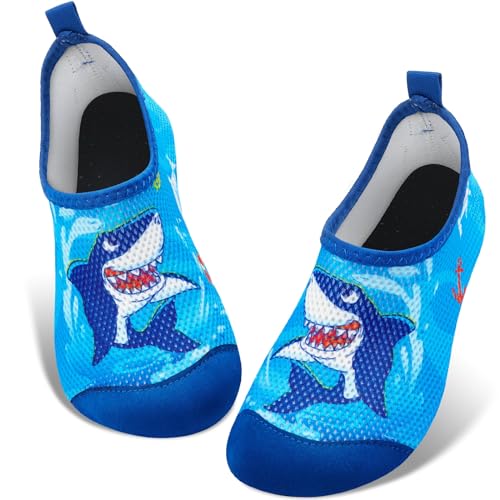 Kinder Strandschuhe Jungen Schwimmschuhe Aqua Schuhe Wasserschuhe Aquaschuhe Schnell Trocknend Barfuss Schuh für Kinder Beach Pool von WAWSAM