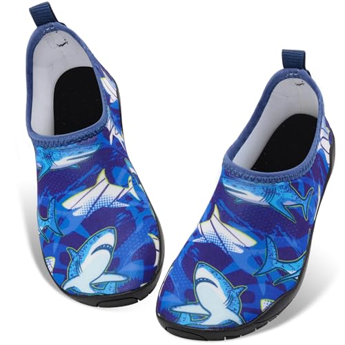 Kinder Strandschuhe Jungen Mädchen Schwimmschuhe Aqua Schuhe Wasserschuhe Aquaschuhe Schnell Trocknend Barfuss Schuh von WAWSAM