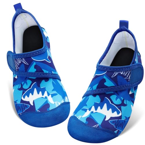Kinder Strandschuhe Mädchen Junge Schwimmschuhe Aqua Schuhe Wasserschuhe Aquaschuhe Schnell Trocknend Barfuss Schuh für Kinder Beach Pool von WAWSAM
