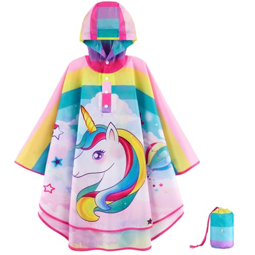 WAWSAM Regenmantel Leichter Mädchen Jungen Regenponcho Kinder Regenjacke Wasserdichter Kleinkind Regenponcho mit Kapuze WAWSAM Regenmantel Leichter Mädchen Jungen Regenponcho Kinder Regenjacke Wasserdichter Kleinkind Regenponcho mit Kapuze von WAWSAM