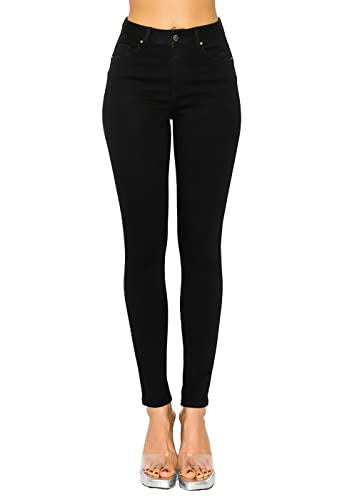 wax jean Damen Repreve Butt I Love You Push Up High Rise Skinny Jeans, Schwarz, 37 von WAX JEAN