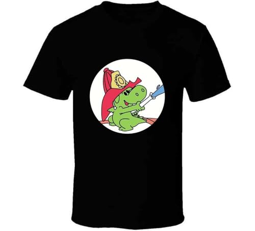 Grisu The Little Dragon Retro Vintage Style T-Shirt and Apparel T Shirt Black XXL von WAYSDA