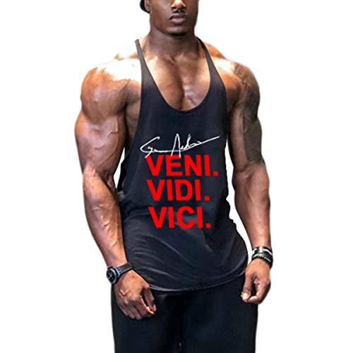 WAZZAP Herren Bodybuilding Tank Top Gym Sport Fitness Stringer Sleeveless Muskelshirt von WAZZAP