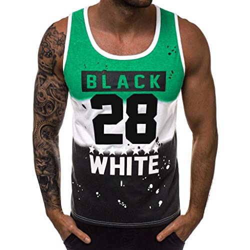 WAZZAP Tank Top Herren Bodybuilding Fitness Muskelshirt Gym Sport Workout Stringer Ärmellos T-Shirt mit Print WAZZAP Tank Top Herren Bodybuilding Fitness Muskelshirt Gym Sport Workout Stringer Ärmellos T-Shirt mit Print von WAZZAP