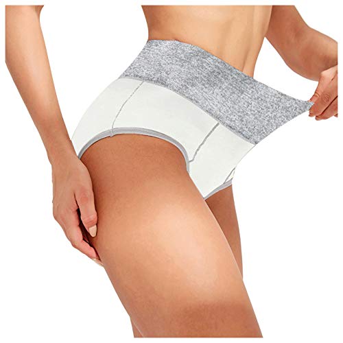 WAo 5er Pack Unterhosen Damen Unterhosen für Schwangere Gekämmte Baumwolle Große Größe Taillenslip für Frauen von WAo