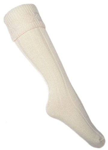 Kilt-Strumpf, cremefarben, Größe 41 - 46 von WB Socks