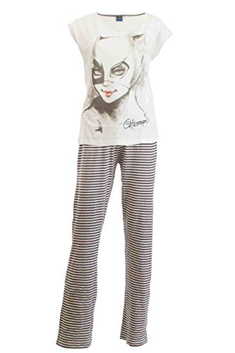 Damen Pyjama Schlafanzug Nachtwäsche 271249 Batman/Catwoman L 44-46 von WB
