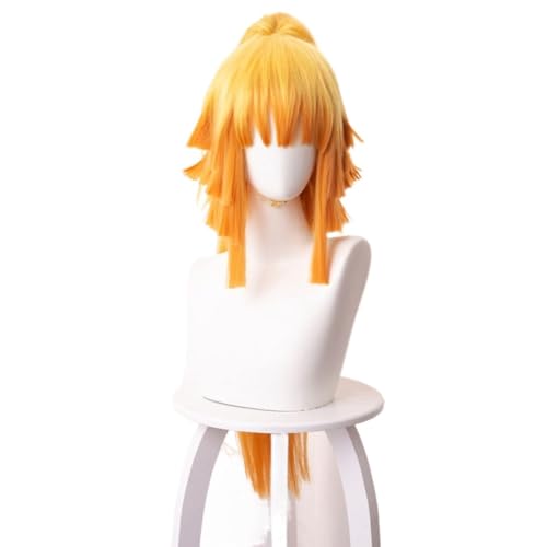 Anime Agatsuma Zenitsu Cosplay Perücke, langer Pferdeschwanz, synthetisch, for Mädchen und Frauen, Halloween-Party WBASOZMO Anime Agatsuma Zenitsu Cosplay Perücke, langer Pferdeschwanz, synthetisch, for Mädchen und Frauen, Halloween-Party WBASOZMO von WBASOZMO