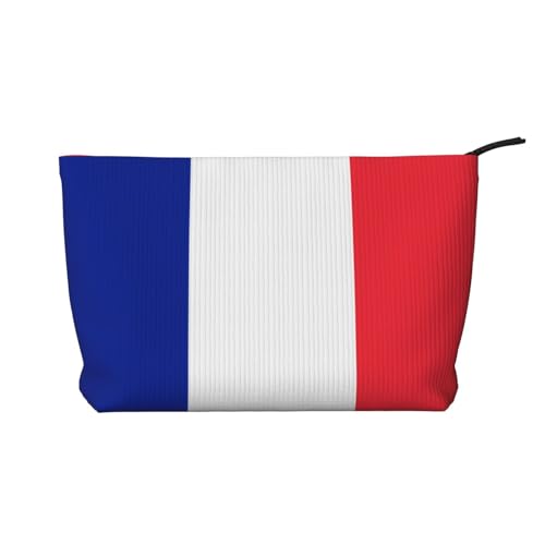 Tragbare Damen-Handtasche mit Reißverschluss, geeignet für Reisen und tägliche Aufbewahrung von Kosmetika, französische Flagge, Kord, Kosmetiktasche, Schwarz, Einheitsgröße, Schwarz, One Size Tragbare Damen-Handtasche mit Reißverschluss, geeignet für Reisen und tägliche Aufbewahrung von Kosmetika, französische Flagge, Kord, Kosmetiktasche, Schwarz, Einheitsgröße, Schwarz, One Size von WBQLSL