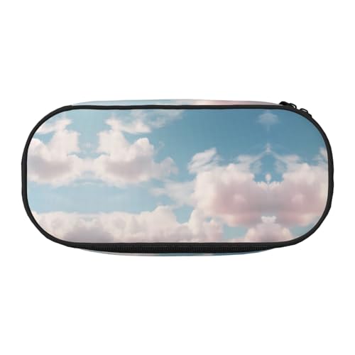 WBQLSL A Cloud Federmäppchen mit großem Fassungsvermögen, mehrschichtige Trennwand, Schreibwaren-Aufbewahrungstasche – Unisex-Lern-Bürobedarf von WBQLSL