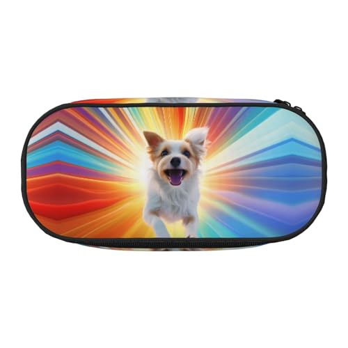 WBQLSL Buntes leichtes Federmäppchen mit großem Fassungsvermögen, mehrschichtige Trennwand, Schreibwaren-Aufbewahrungstasche – Unisex-Bürobedarf von WBQLSL