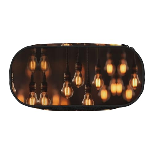 WBQLSL Eine Reihe von Glühbirnen Große Kapazität Federmäppchen Mehrschichtige Partition Schreibwaren Aufbewahrungstasche - Unisex Lernen Bürobedarf von WBQLSL