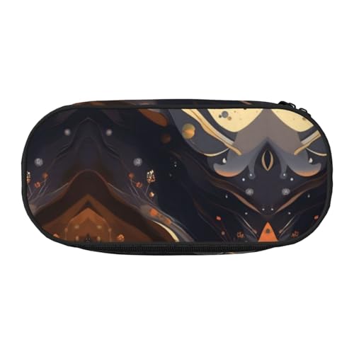 WBQLSL Federmäppchen mit großem Fassungsvermögen, mehrschichtige Trennwand, Schreibwaren-Aufbewahrungstasche – Unisex-Bürobedarf von WBQLSL