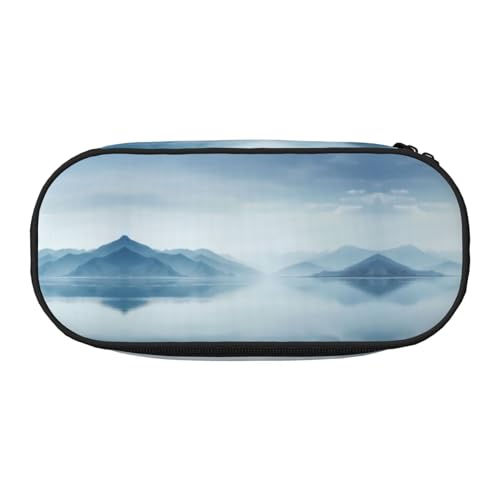 WBQLSL Gable Federmäppchen mit großem Fassungsvermögen, mehrschichtige Trennwand, Schreibwaren-Aufbewahrungstasche, Unisex, Lern-Bürobedarf von WBQLSL