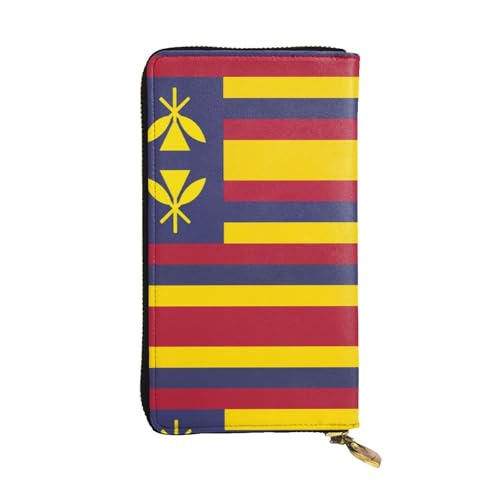 WBQLSL Geldbörse mit Reißverschluss aus Leder, Flagge des Königreichs Hawaii, 19,1 x 10,4 cm lange Clutch, mehrere Fächer und großes Fassungsvermögen, ein gutes Geschenk für Freunde WBQLSL Geldbörse mit Reißverschluss aus Leder, Flagge des Königreichs Hawaii, 19,1 x 10,4 cm lange Clutch, mehrere Fächer und großes Fassungsvermögen, ein gutes Geschenk für Freunde von WBQLSL