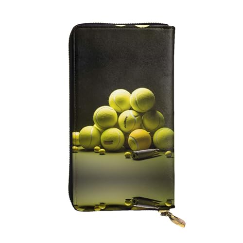 WBQLSL Leder-Geldbörse mit Tennisdiagramm und Reißverschluss, 19,1 x 10,4 cm lange Clutch, mehrere Fächer und großes Fassungsvermögen, ein gutes Geschenk für Freunde WBQLSL Leder-Geldbörse mit Tennisdiagramm und Reißverschluss, 19,1 x 10,4 cm lange Clutch, mehrere Fächer und großes Fassungsvermögen, ein gutes Geschenk für Freunde von WBQLSL