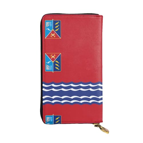 WBQLSL Magadan-Geldbörse mit Reißverschluss, Leder, 19,1 x 10,4 cm lang, mehrere Fächer und großes Fassungsvermögen, ein gutes Geschenk für Freunde von WBQLSL