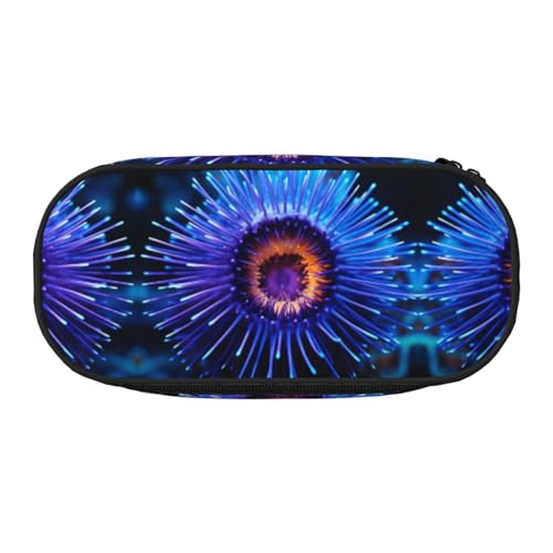 WBQLSL Muschelmäppchen mit großem Fassungsvermögen, mehrschichtige Trennwand, Schreibwaren-Aufbewahrungstasche – Unisex-Lern-Bürobedarf von WBQLSL