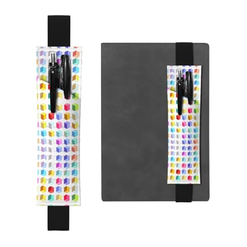 WBQLSL Stifteetui mit buntem Würfelmuster, elastisches Band, geeignet für Mädchen, Geburtstagsgeschenke, Lehrertag, Abschlussfeier, Intimschreibwaren, Geschenkbox WBQLSL Stifteetui mit buntem Würfelmuster, elastisches Band, geeignet für Mädchen, Geburtstagsgeschenke, Lehrertag, Abschlussfeier, Intimschreibwaren, Geschenkbox von WBQLSL