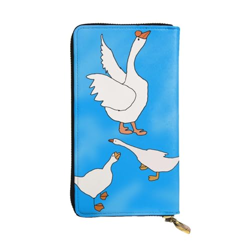WBQLSL Weiße Goose House Geldbörse aus Leder mit Reißverschluss, 19,1 x 10,4 cm lange Clutch, mehrere Fächer und großes Fassungsvermögen, ein gutes Geschenk für Freunde WBQLSL Weiße Goose House Geldbörse aus Leder mit Reißverschluss, 19,1 x 10,4 cm lange Clutch, mehrere Fächer und großes Fassungsvermögen, ein gutes Geschenk für Freunde von WBQLSL