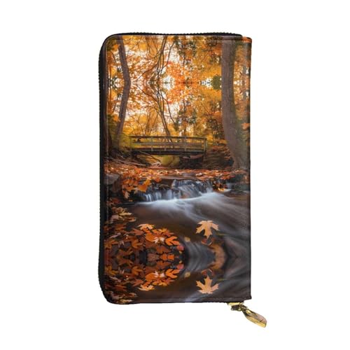 fig. Intimate and Understanding Friend Bedruckte Clutch (19,1 x 10,4 cm) | Ledergeldbörse von WBQLSL