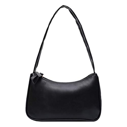 WBTY Damen Handtaschen, Retro Unterarmtasche Damen Schleife Handtasche PU Leder Schultertasche Sling Rucksack Frauen Mädchen von WBTY