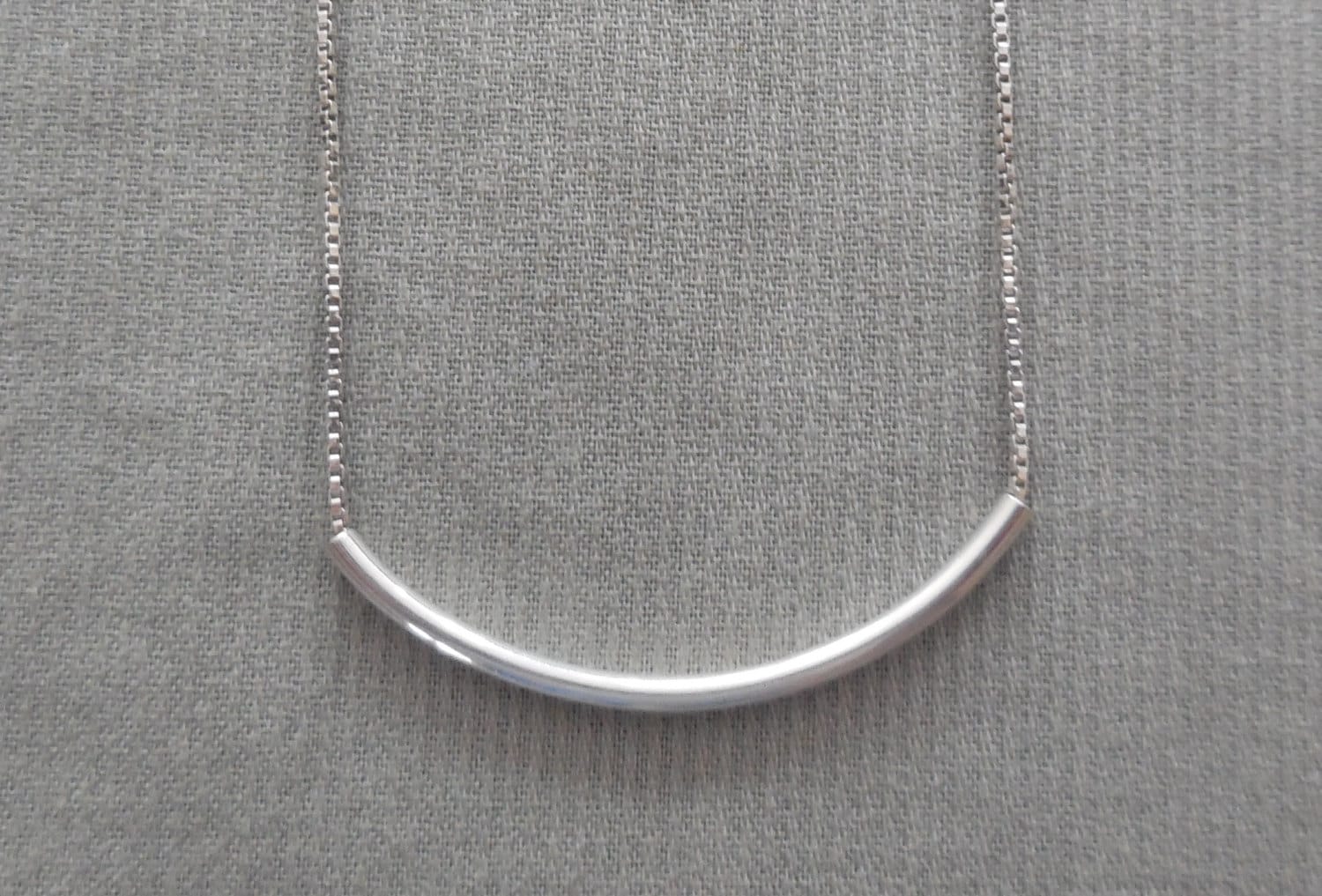 Silber Tube Halskette, Kette Sterling Schmuck, Einfache Handgemachte Halskette Silber Tube Halskette, Kette Sterling Schmuck, Einfache Handgemachte Halskette von WBcoraljewelry