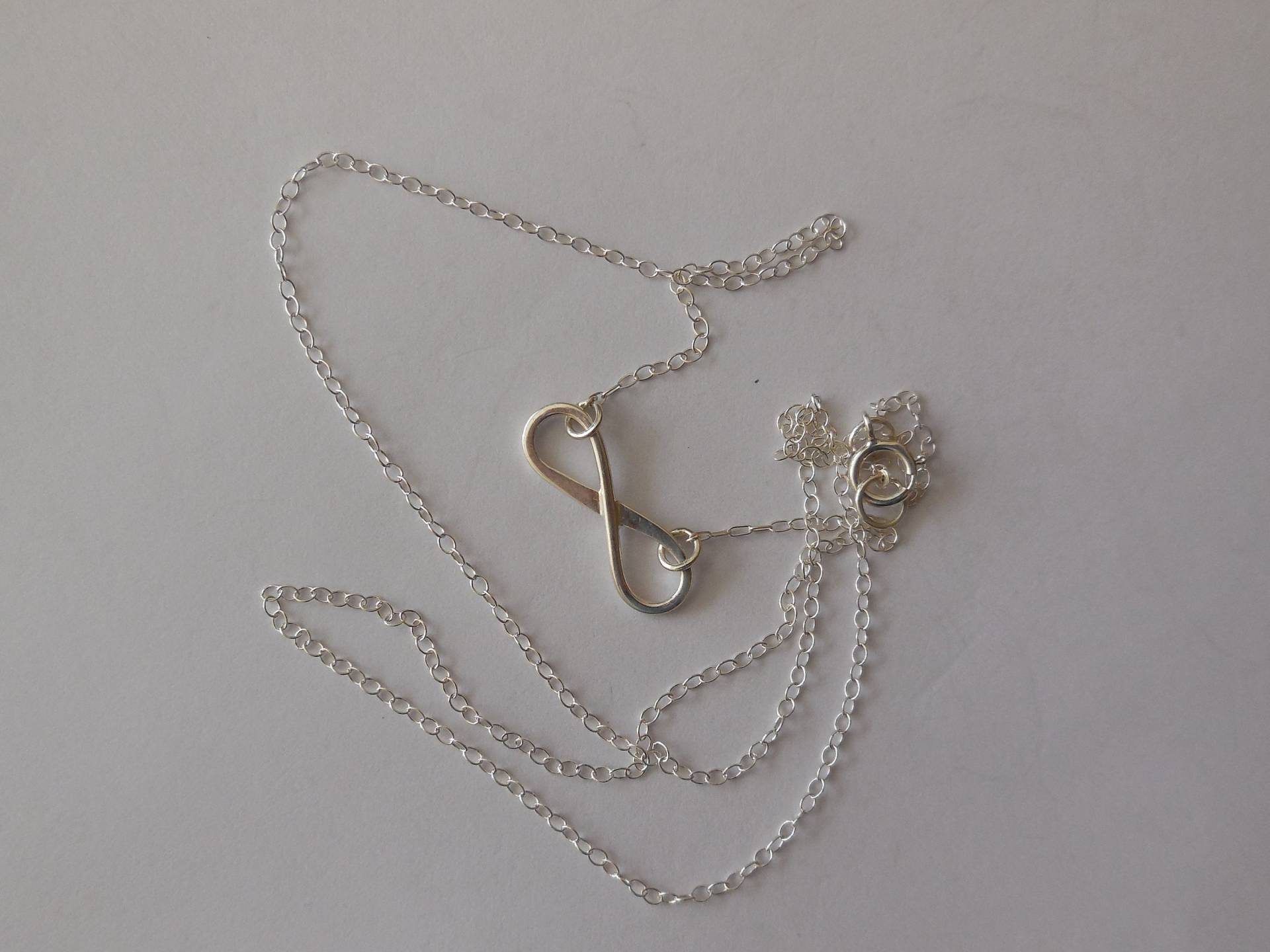 sterling Silber, Silber Halskette, Anhänger, Unendlichkeit Einfacher Schmuck, Unendlichkeit, European Design sterling Silber, Silber Halskette, Anhänger, Unendlichkeit Einfacher Schmuck, Unendlichkeit, European Design von WBcoraljewelry