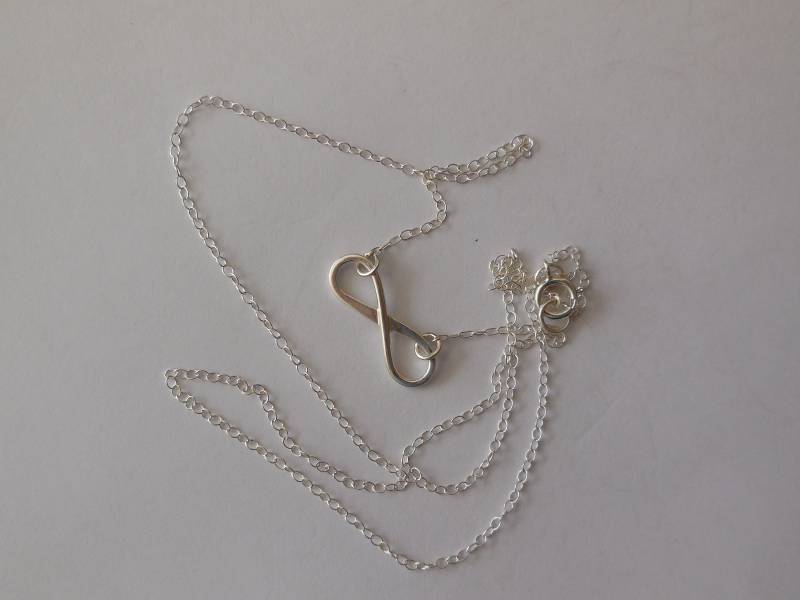 sterling Silber, Silber Halskette, Anhänger, Unendlichkeit Einfacher Schmuck, Unendlichkeit, European Design sterling Silber, Silber Halskette, Anhänger, Unendlichkeit Einfacher Schmuck, Unendlichkeit, European Design von WBcoraljewelry