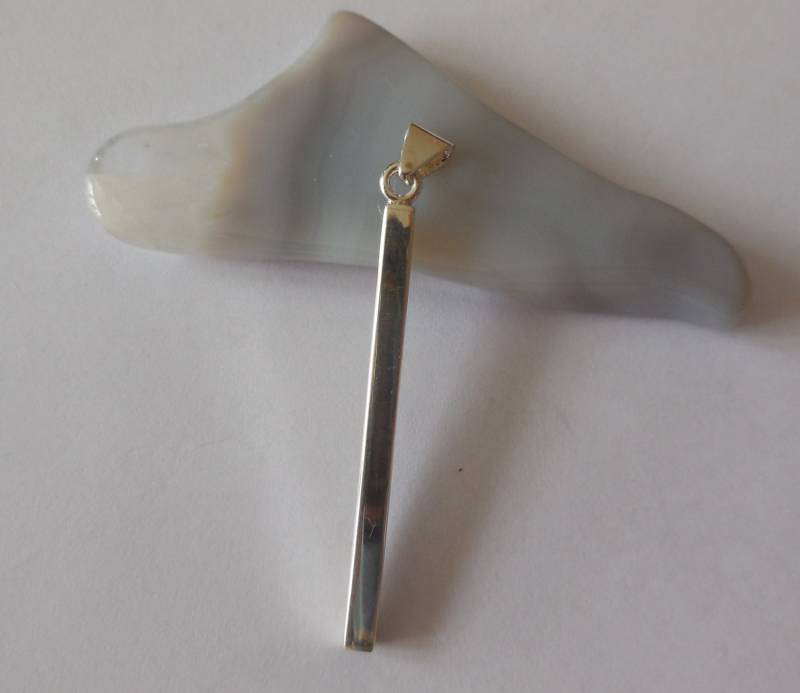 sterling Silber Anhänger, Halskette, Vierkantrohr , Silber, Hohlröhrchen sterling Silber Anhänger, Halskette, Vierkantrohr , Silber, Hohlröhrchen von WBcoraljewelry