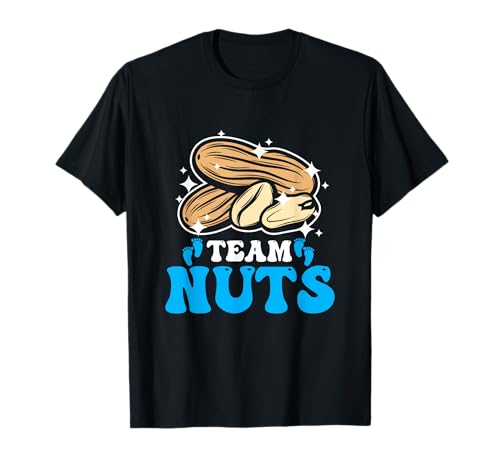 Team Nuts Team Blue Gender Reveal Team Boy T-Shirt von WBdesignzGermany