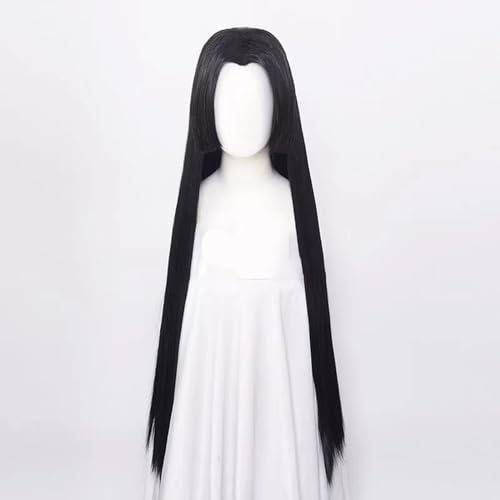 WCCNKK Anime Cosplay Perücke, ONE PIECE Boa·Hancock Perücke, Schwarzes 100 Cm Langes Haar, Mit Perückenkappe, Für Party Alltag Halloween Perücke Cosplay, Anime-Geschenk von WCCNKK