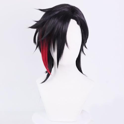 WCCNKK Anime Cosplay Perücke Arcane Vi Schwarze Rote Kurze Haare Halloween Kostüm Cosplay Perücke, Für Party Karneval Weihnachten, Animationsausstellung, Dekorative Accessoires, Mit Perückenkappe WCCNKK Anime Cosplay Perücke Arcane Vi Schwarze Rote Kurze Haare Halloween Kostüm Cosplay Perücke, Für Party Karneval Weihnachten, Animationsausstellung, Dekorative Accessoires, Mit Perückenkappe von WCCNKK