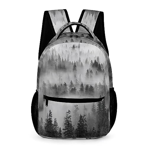 Schulrucksack Jungen Teenager Kinder Große Schule Rucksack Mädchen Schultasche Coole Cloudy Forest Schulranzen Jungen 2 3 4 5 6 7 Klasse Ranzen Oder 8 9 10 11 12 13 14 15 Jahre School Bag for Boys von WCEECE