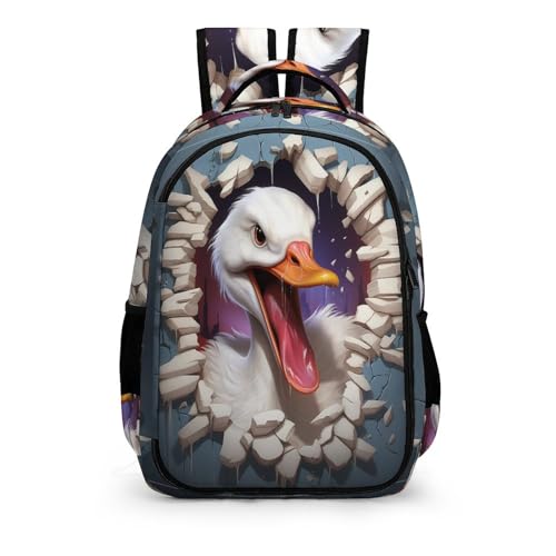 WCEECE Rucksack Herren Tier Schwan Schulrucksack, Laptop-Rucksack Für Jungen Mädchen Für Unisex College-Rucksack Daypack von WCEECE