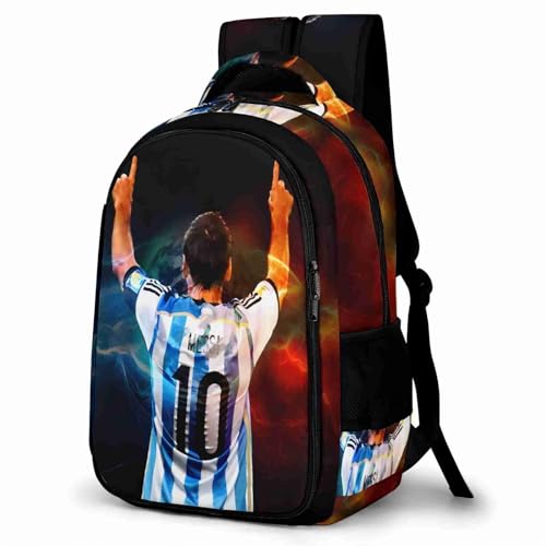 WCEECE Rucksack Jungen Fußball Schulrucksack Mädchen Teenager Jugendliche Coole Schule Daypacks Kinder Schultasche Freizeit Groß Schulranzen Ranzen Schultertaschen von WCEECE