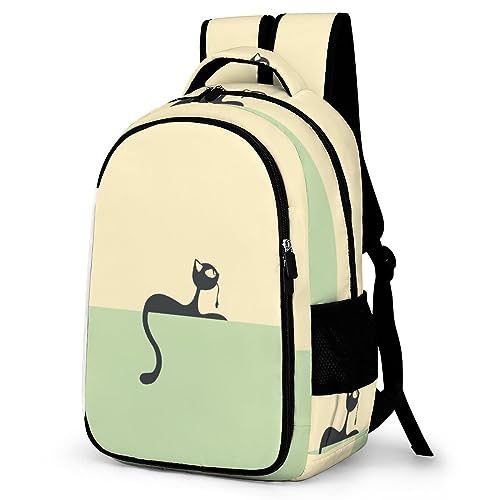 WCEECE Schulrucksack Jungen Teenager Kinder Große Schule Tier Katzen Rucksack Mädchen Schultasche Jungen 2 Bis 7 Klasse Ranzen Oder 8 Bis 15 Jahre School Bag von WCEECE