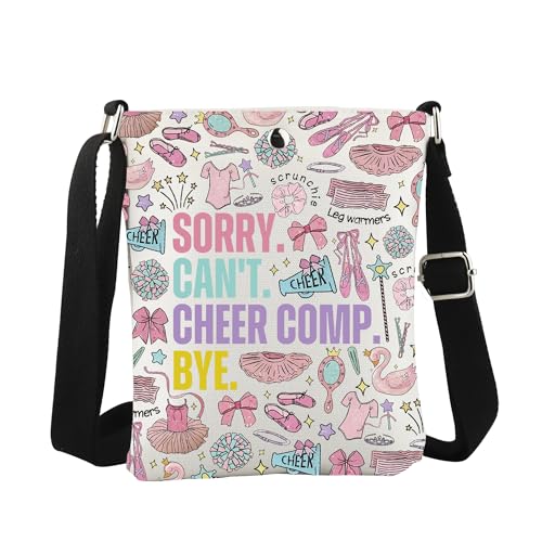 WCGXKO Cheerleader Geschenk Cheerleading Charm Crossbody Bag Sorry Can't Cheer Comp. Bye Cheer Team Geschenk Cheer Geschenk Cheer Geschenk, Cheer Comp Cro WCGXKO Cheerleader Geschenk Cheerleading Charm Crossbody Bag Sorry Can't Cheer Comp. Bye Cheer Team Geschenk Cheer Geschenk Cheer Geschenk, Cheer Comp Cro von WCGXKO